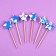 Skewers "Stars", 6 pcs., Mix color