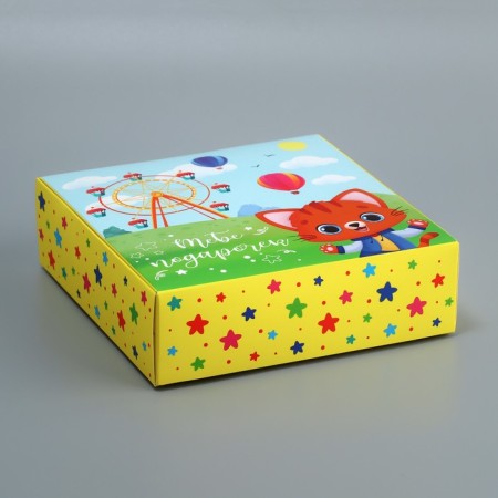 Gift folding box, packaging, “you”, 16.5 x 16.5 x 5 cm-1