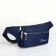 Lightning waist bag, 2 outer pockets, blue color