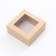 The box is folding, the lid is, with the window, craft, 12 x 12 x 5 cm