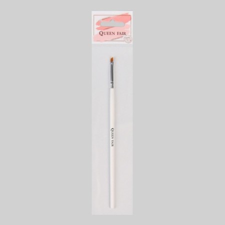 Brush for extensing and design of nails, beveled, flat, 17.5 cm, D - 5 × 6 mm, white color-3
