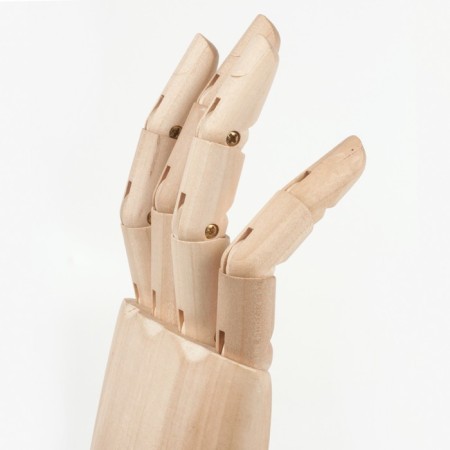 Wooden figure "Anatomical details: left male hand", height 30 cm, brauberg-2