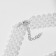 Choker "Pearl" 5 rows, white color, 35 cm