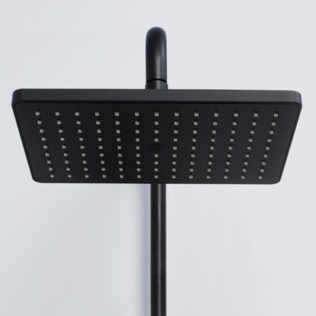 The shower system wasserkraft a11401, tropical shower, thermostat, hand watering can, chrome/black-2