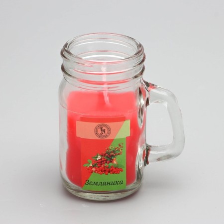 Aromatic candle in the bank "Strawberries", 7.2 x 8.5 cm, 190 g-2