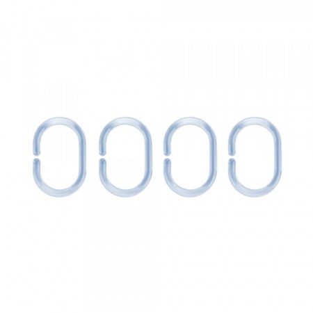 Rings for curtains, 12 pcs, blue BT-H-003