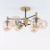 Catilux Catilux chandelier CL143163 54x54x30 cm, 6x40W, E14, brown color