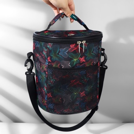 Folloer Bag "Neon butterflies", 2 eyelets, d = 21 × 23 cm, color colorful color-6