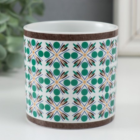 Bank for candles ceramics "breeze" 200 ml 7.3x7.3x7.3 cm