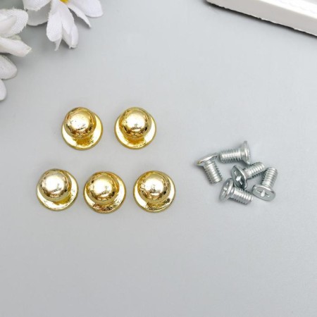 Pen for the casket metal "mini" set 5 pcs+screws gold 1.1x1 cm-2