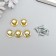 Pen for the casket metal "mini" set 5 pcs+screws gold 1.1x1 cm