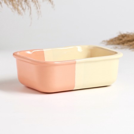 Baking capacity - Pskovskaya container 0.5l / 5.5x17x12.5cm, peach kiss-1