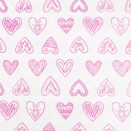 Siliconized Paper "Purple Hearts", for baking, 0.38 x 5 m-2