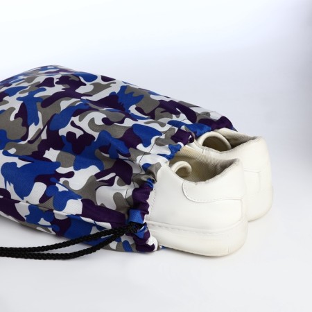 Back for shoes on a lace, blue color/camouflage-3
