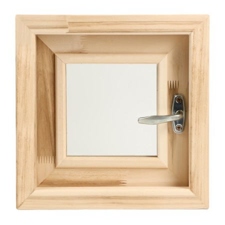 Window, 30 × 30cm, double glass of linden, outer opening