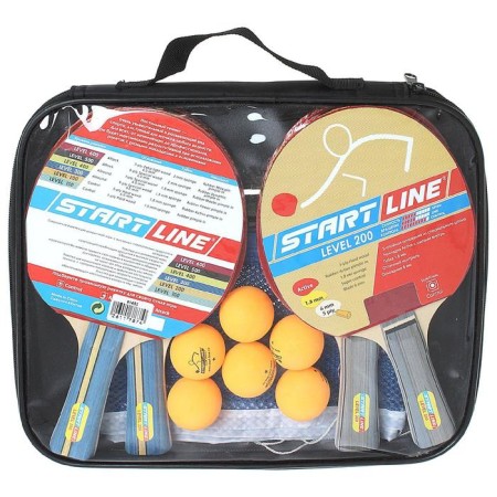 Set: 4 LEVEL 200 rackets, 6 Club Select goals, fastening mesh