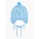 A cap on ties with a pompom Children's Amarobaby Pure Love Cutie, with a lining, size 44-46 cm, blue color