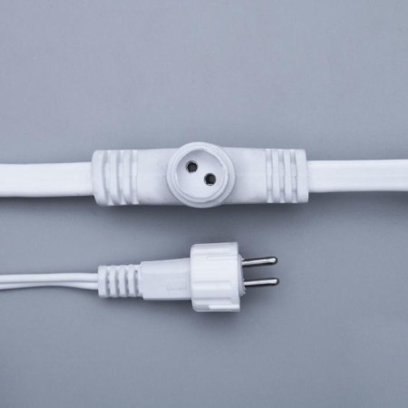 Garland "Curtain" 2 × 1.5 m, IP44, UMS, white thread, 360 SMD-LED, glow warm white, 220 V-4