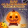 Foil ball 20 "Pumpkin on a stand"