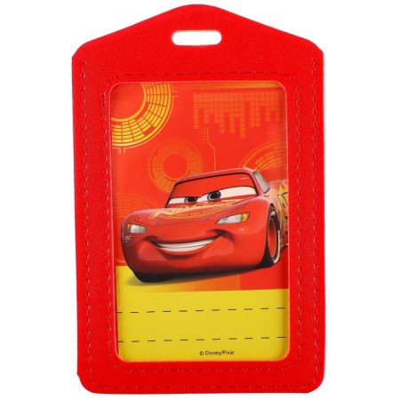 Badge case, leatherette, cars-1