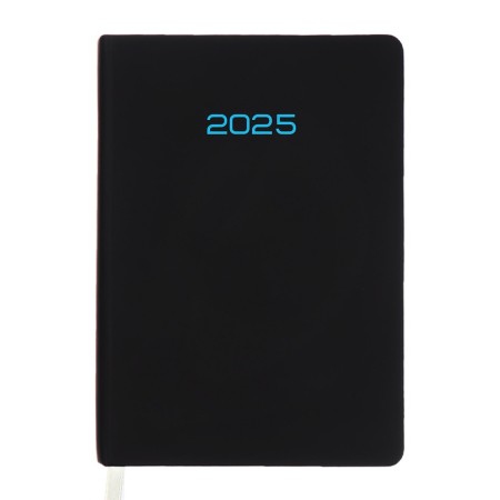 Dated diary 2025, Devente. Flag, B5 168 sheets, Devente. Duo, a hard cover to leatherette with foam rubber, silkography, perforation, liesse, block 70 g/m2