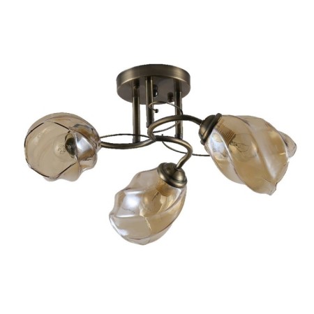 Lamp Ceiling Economy Highlight 12179/3BRS AMB, 3x40W, E27, 22x48x48 cm, bronze color