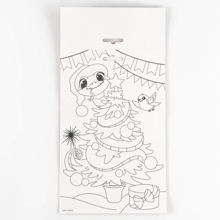 Wood painting for the New Year "New Year's Christmas tree", New Year's set for creativity-7
