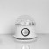 Light device "Around the sphere" 12 cm, speaker, glow RGB, 220 V, white