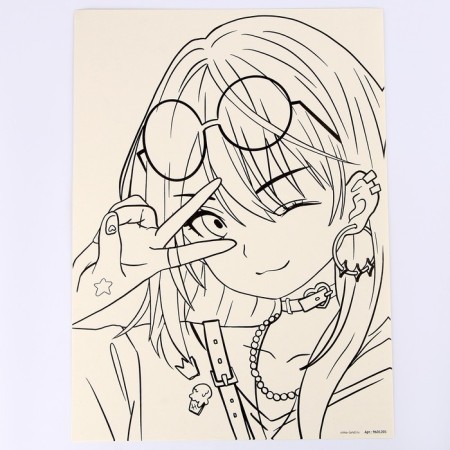 Sketching set for creativity. Anime: Girl Kotik "-4