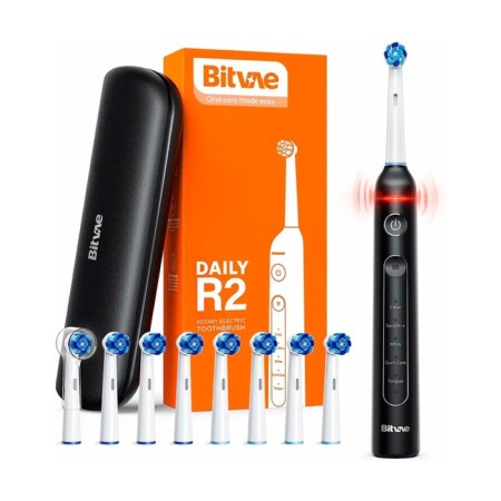 Bitvae R2 Rotary E-TOOTHBRUSH, vibrational, vibrational, from the battery, black