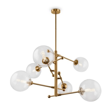 Caustra Freya Fr5115PL-06BZ Maddison, 770x770x980 mm, G9, 6x5W, brass color