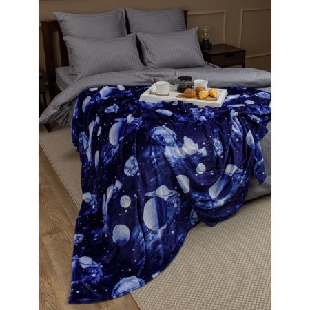 Texrepublic blanket, size 150x200 cm, blue color-9