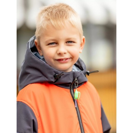 Bombber jacket for a boy PlayTode, height 116 cm, color is bright orange-4