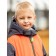 Bombber jacket for a boy PlayTode, height 116 cm, color is bright orange