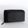 Men's purse-clate on a zipper, pocket for phone, black color