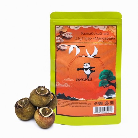 Chinese tea "Shu puer", in tangerine, 50 g, 2022