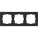 Frame for 3 posts WL04-FRAME-03-BLACK, Black color
