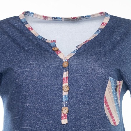 Homemade set (T -shirt and breeches), jeans color, size 54-6