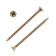 Self -tapping screws universal tundra Krep 3.5x50 mm, yellow zinc, 200 pcs.