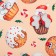Kitchen New Year's set Christmas segling 17*17cm, mittens 26*16 cm, apron 60*80 cm, 100% p/e