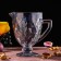 Set for drinks from glass "Cruise", 7 items: a jug 1.1 l, 6 glasses 300 ml, color gray color