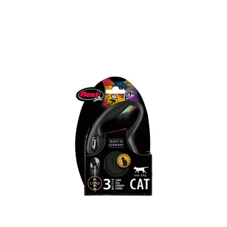 Flexi New Classic Cat XS (up to 8 kg) 3 m cable, black-1