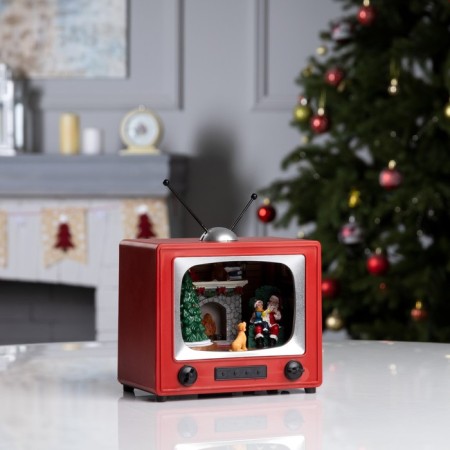 LED figure "Christmas evening" 15.5 × 14 × 10.5 cm, polystone, AAX3 batteries (not in the kit), USB, glow of multi-1