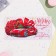 Money envelope "Happy Birthday!" Glitter, Congrev, a car with a bow, 17 x 8 cm