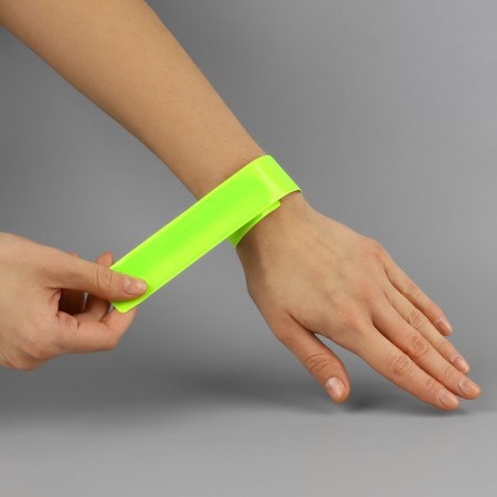 Reflective slap score, self-fixed, 3 × 30 cm, light green color-4