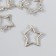 Carabine Metal "Star" silver 2.6x2.6 cm
