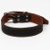 The collar is two-layer leather, 85 x 4.5 cm, Osh 50-70 cm, black