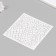Plastic stencil "grid" 15x15 cm