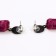 Earrings "Brushes" harmony, purple color, l brush 8.5 cm