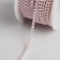 A chain with pearls, metal, plastic, 2 mm, SS6, 9 ± 1 m, pale pink color